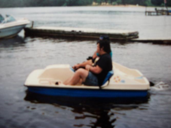 Paddle boat at Aunties Lake